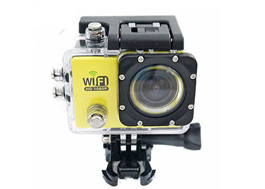 Gele Waterdichte P2P Sportenhd DV Camera met Afneembare 900mA-Batterij