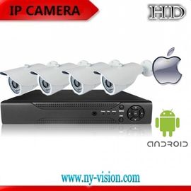 4 kanaalnvr UITRUSTING met 720P IP Camera en 4CH Linux-het Veiligheidssysteem van de Netwerk Videorecorder